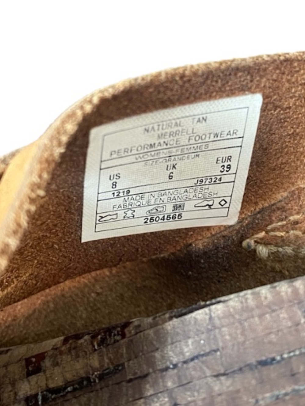 Merrell Tan Leather Multi-Strap Thong Sandals Women’s Size 8 - Picture 6 of 6